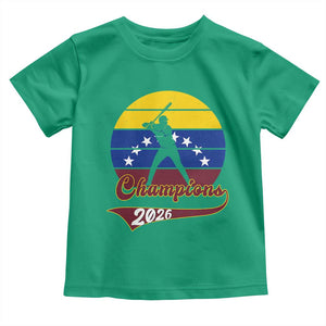 Vintage Venezuela 2026 Champions Toddler T Shirt Patriotic Baseball Pride Gift TS12 Irish Green Print Your Wear