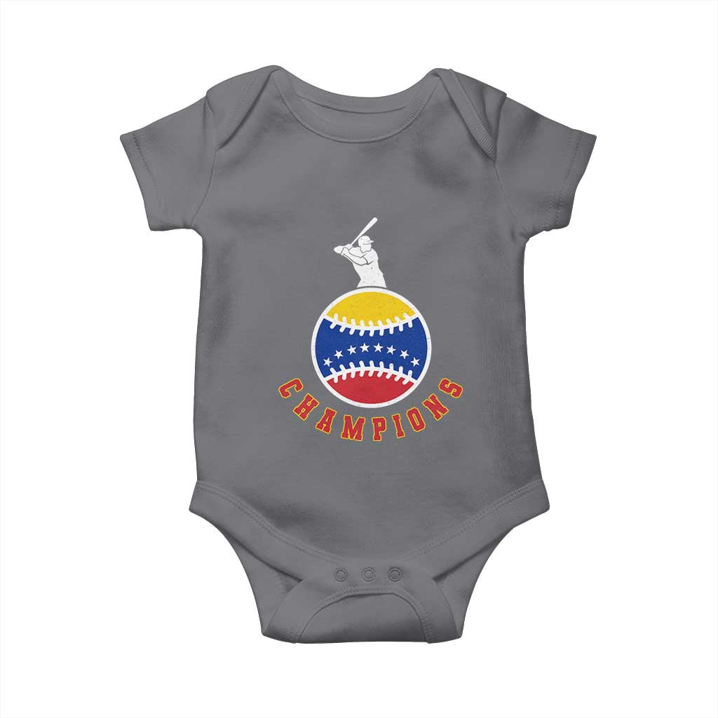 Venezuela 2026 Champions Baby Onesie Baseball Gift For Sport Lover TS12 Charcoal Print Your Wear