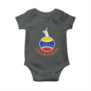 Venezuela 2026 Champions Baby Onesie Baseball Gift For Sport Lover TS12 Dark Heather Print Your Wear