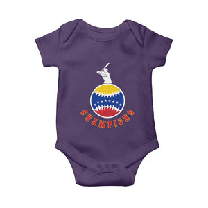 Venezuela 2026 Champions Baby Onesie Baseball Gift For Sport Lover TS12 Purple Print Your Wear
