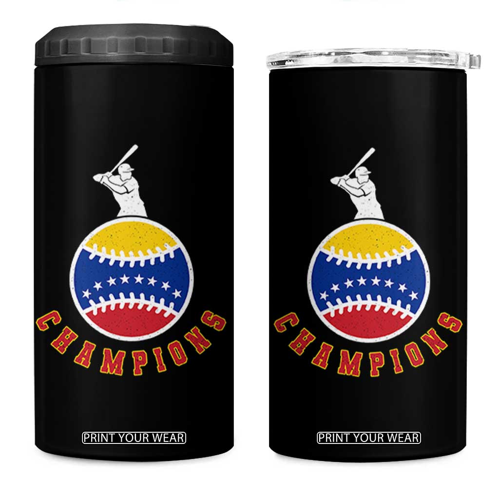 Venezuela 2026 Champions 4 in 1 Can Cooler Tumbler Baseball Gift For Sport Lover TS12 One Size: 16 oz Black Print Your Wear