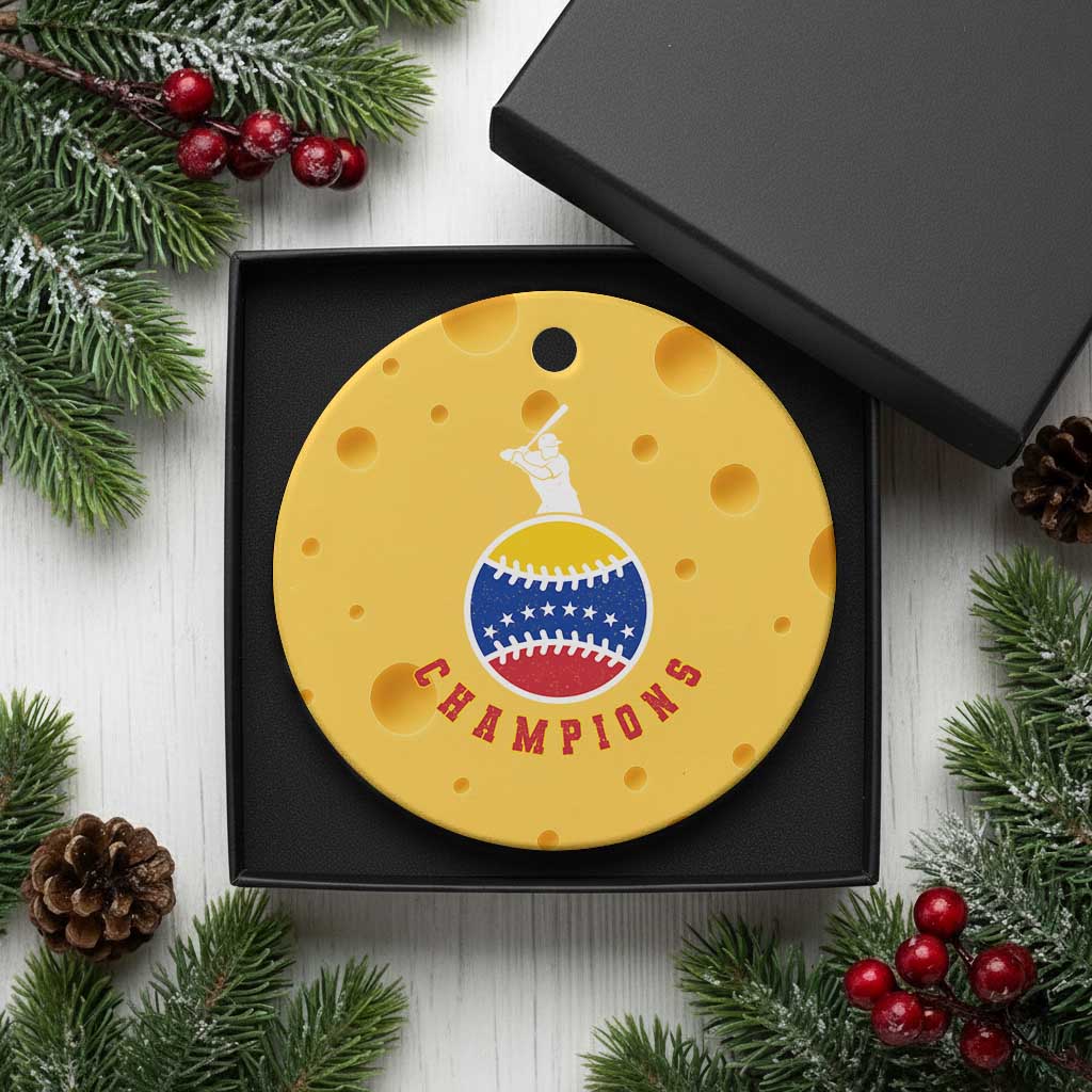 Venezuela 2026 Champions Ceramic Ornament Baseball Gift For Sport Lover TS12 1pc Yellow Cheese Print Your Wear