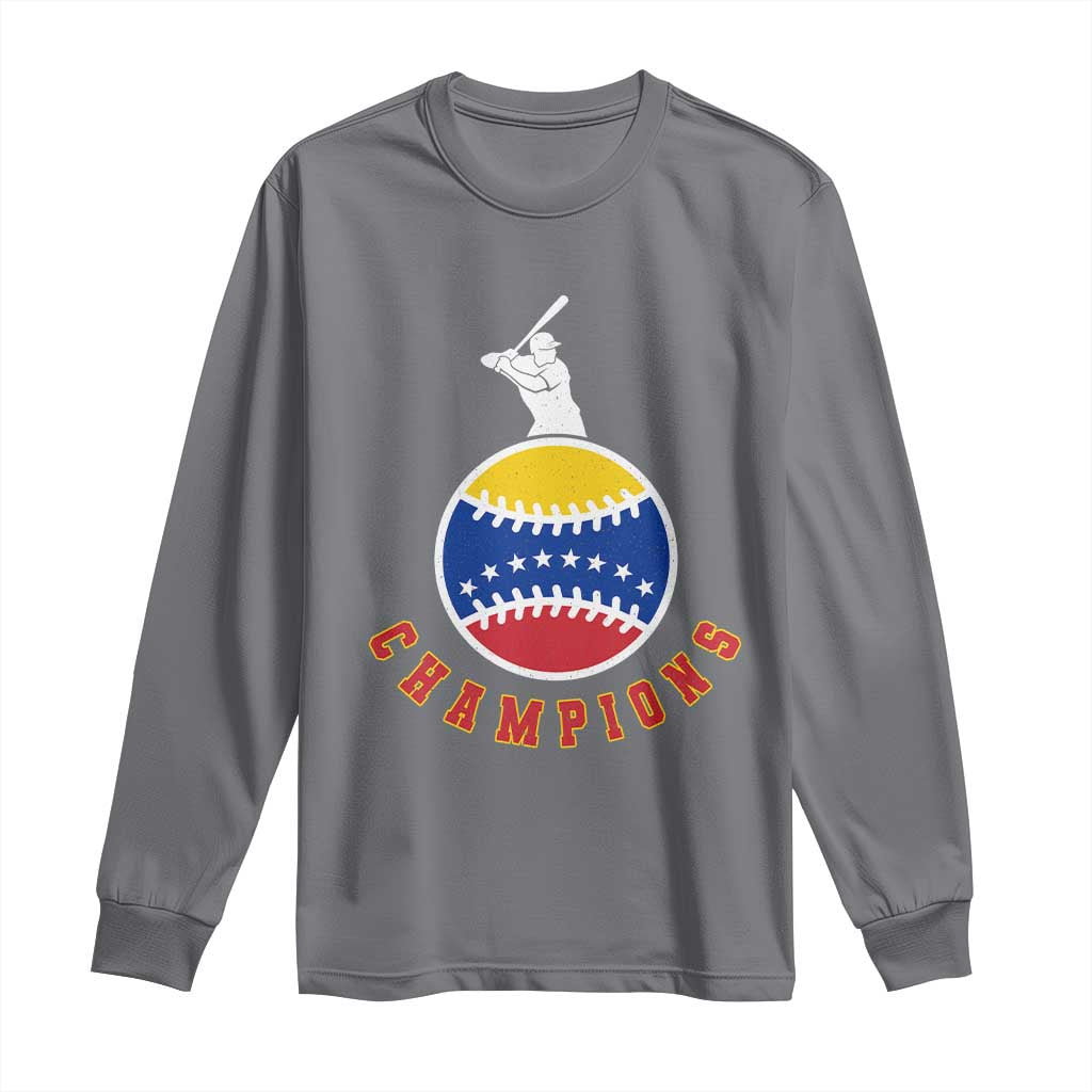 Venezuela 2026 Champions Long Sleeve Shirt Baseball Gift For Sport Lover TS12 Charcoal Print Your Wear