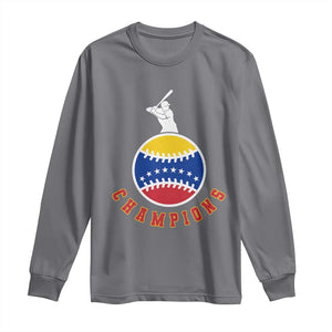 Venezuela 2026 Champions Long Sleeve Shirt Baseball Gift For Sport Lover TS12 Charcoal Print Your Wear