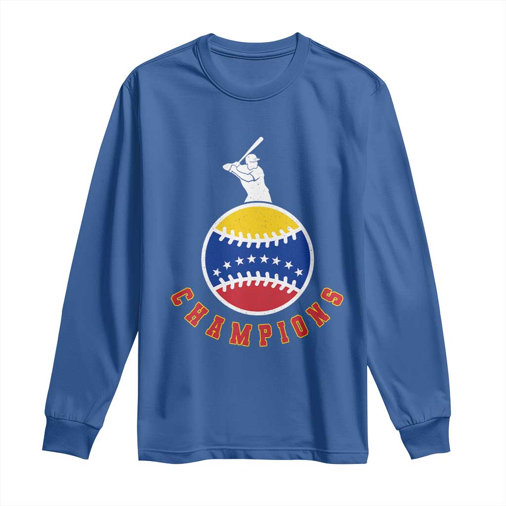 Venezuela 2026 Champions Long Sleeve Shirt Baseball Gift For Sport Lover TS12 Royal Blue Print Your Wear