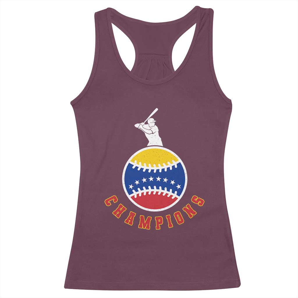 Venezuela 2026 Champions Racerback Tank Top Baseball Gift For Sport Lover TS12 Maroon Print Your Wear