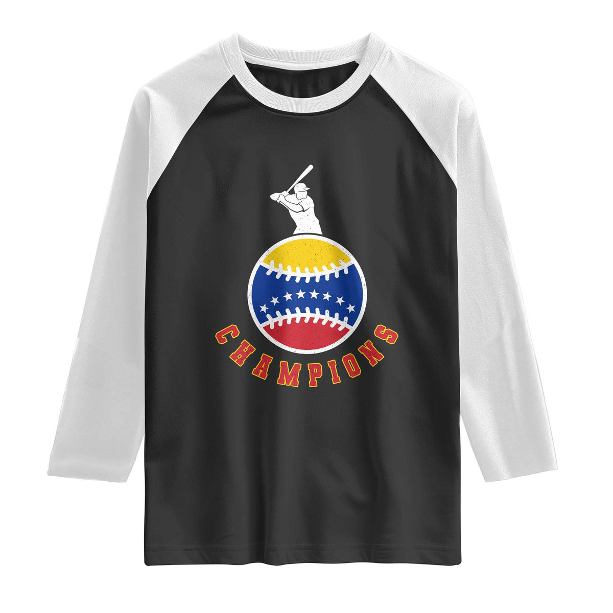Venezuela 2026 Champions Raglan Shirt Baseball Gift For Sport Lover TS12 Black White Print Your Wear