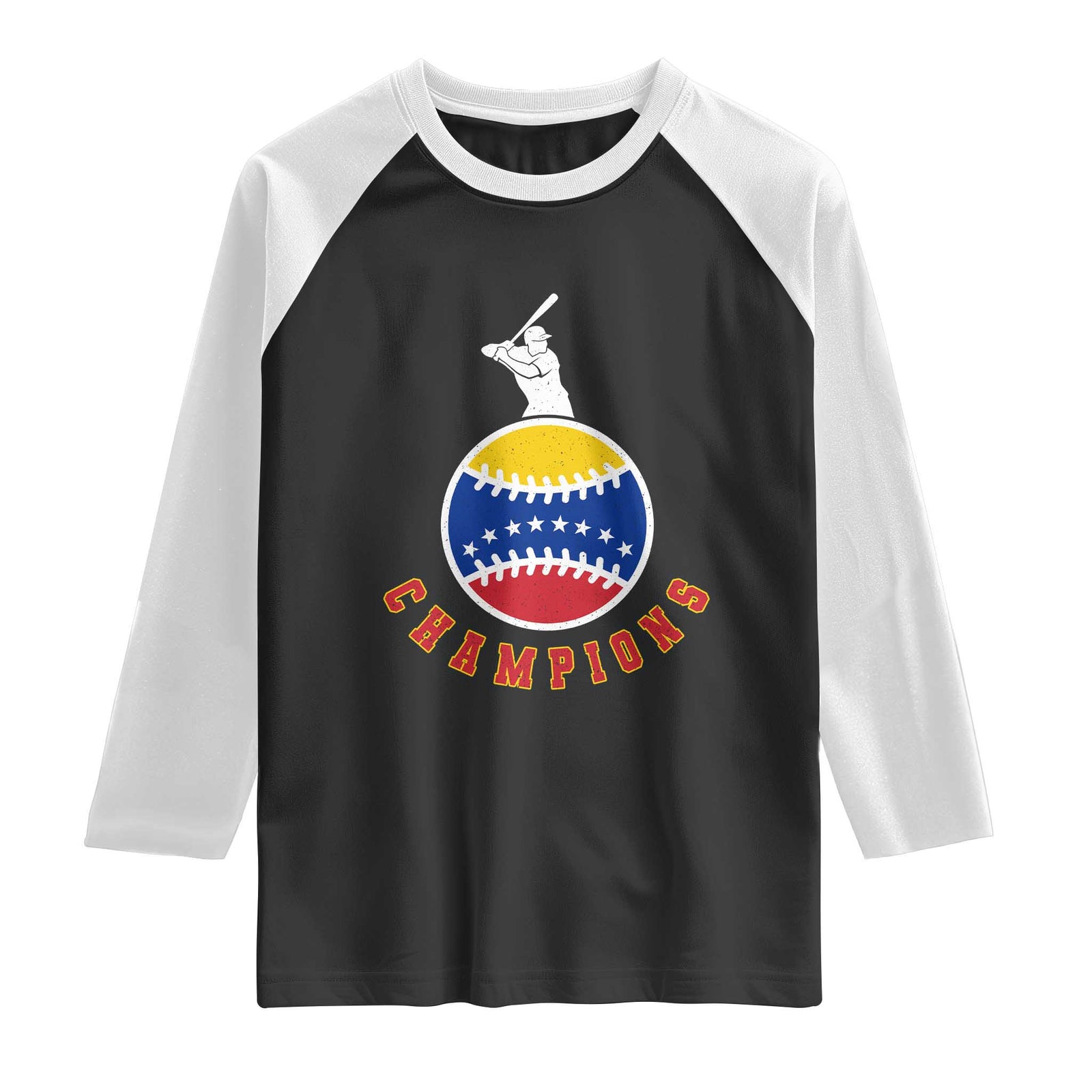 Venezuela 2026 Champions Raglan Shirt Baseball Gift For Sport Lover TS12 Black White Print Your Wear