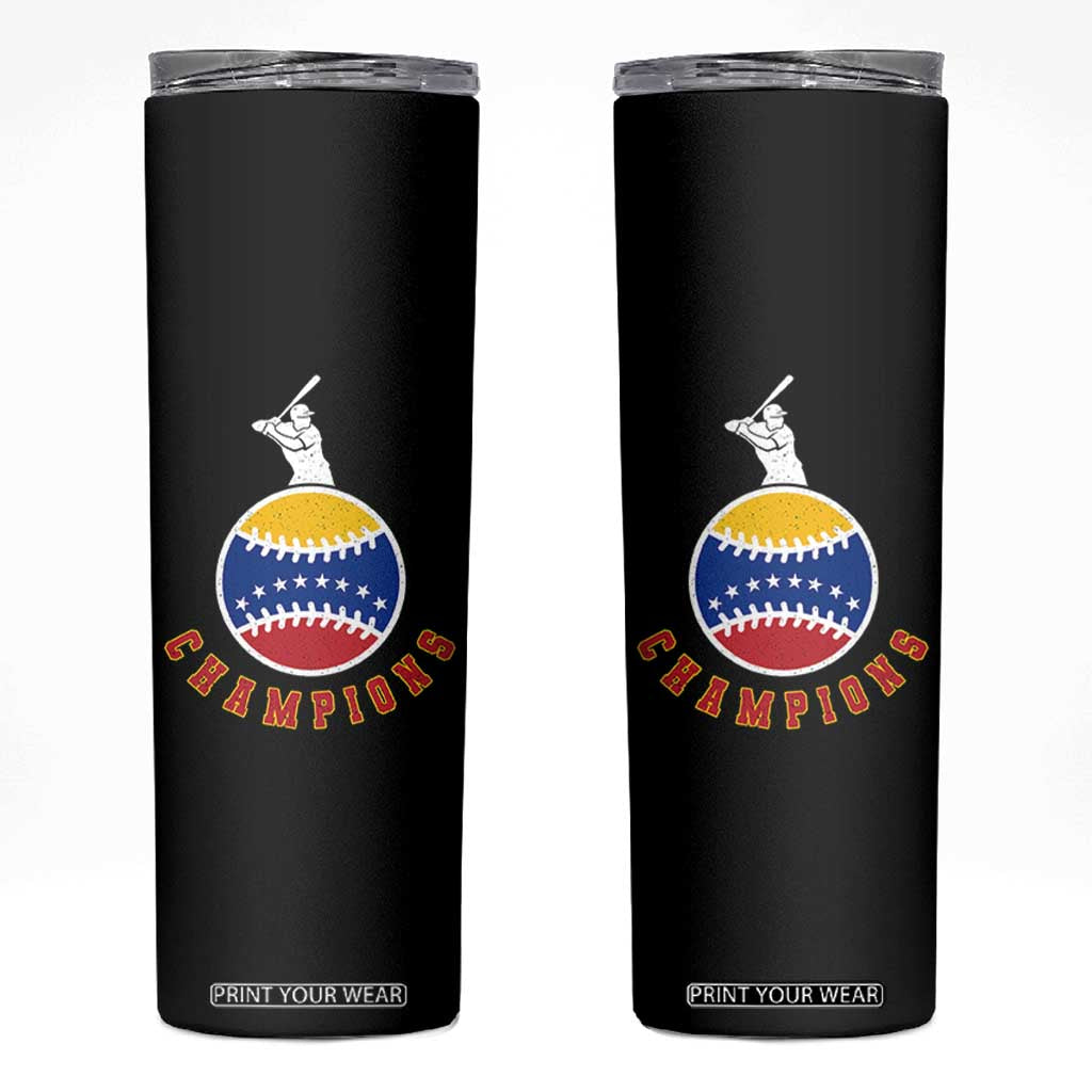 Venezuela 2026 Champions Skinny Tumbler Baseball Gift For Sport Lover TS12 Black Print Your Wear