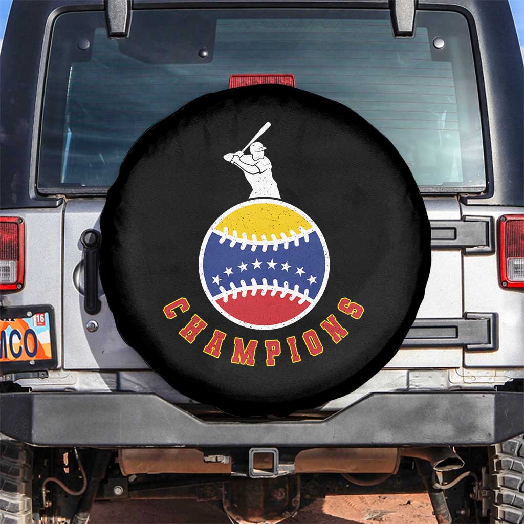 Venezuela 2026 Champions Spare Tire Cover Baseball Gift For Sport Lover TS12 No hole Black Print Your Wear