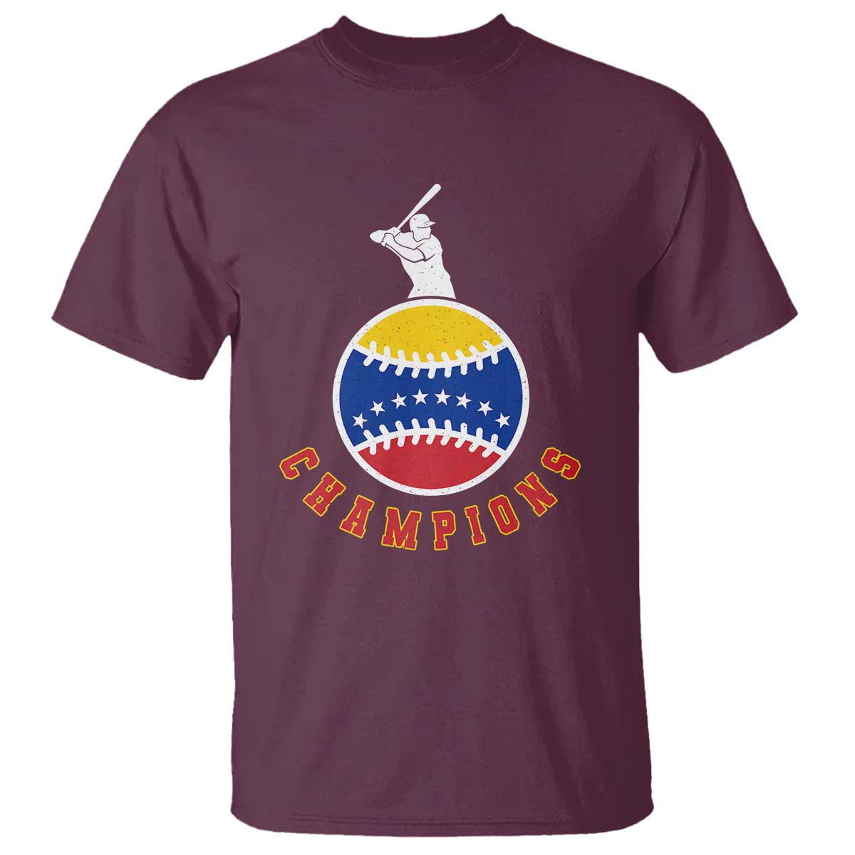 Venezuela 2026 Champions T Shirt Baseball Gift For Sport Lover TS12 Maroon Print Your Wear
