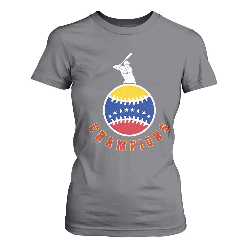 Venezuela 2026 Champions T Shirt For Women Baseball Gift For Sport Lover TS12 Charcoal Print Your Wear
