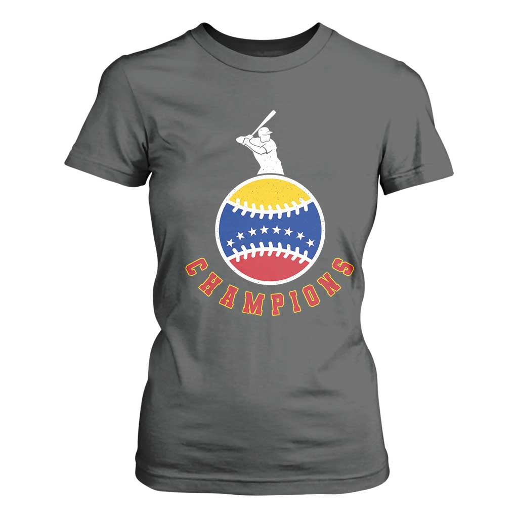 Venezuela 2026 Champions T Shirt For Women Baseball Gift For Sport Lover TS12 Dark Heather Print Your Wear