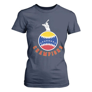 Venezuela 2026 Champions T Shirt For Women Baseball Gift For Sport Lover TS12 Navy Print Your Wear