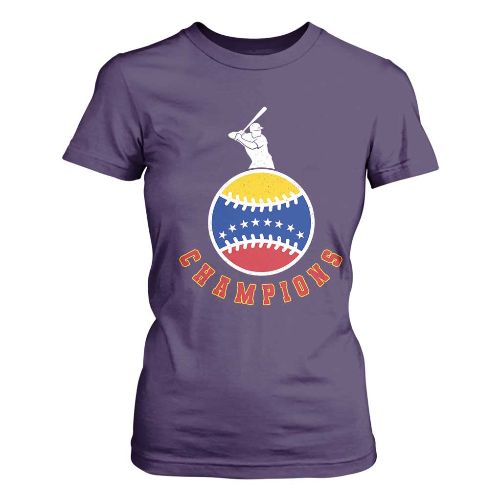 Venezuela 2026 Champions T Shirt For Women Baseball Gift For Sport Lover TS12 Purple Print Your Wear
