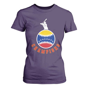Venezuela 2026 Champions T Shirt For Women Baseball Gift For Sport Lover TS12 Purple Print Your Wear