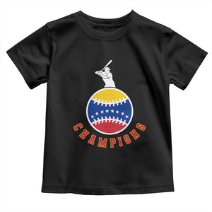 Venezuela 2026 Champions Toddler T Shirt Baseball Gift For Sport Lover TS12 Black Print Your Wear