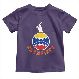 Venezuela 2026 Champions Toddler T Shirt Baseball Gift For Sport Lover TS12 Purple Print Your Wear