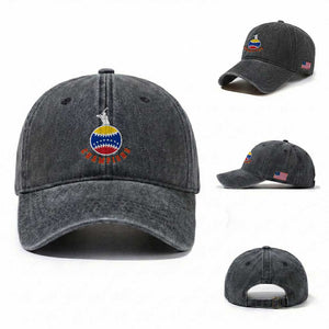 Venezuela 2026 Champions Washed Cotton Baseball Cap Baseball Gift For Sport Lover TS12 Washed Cap Universal Fit Dark Gray Print Your Wear
