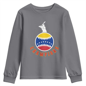 Venezuela 2026 Champions Youth Sweatshirt Baseball Gift For Sport Lover TS12 Charcoal Print Your Wear