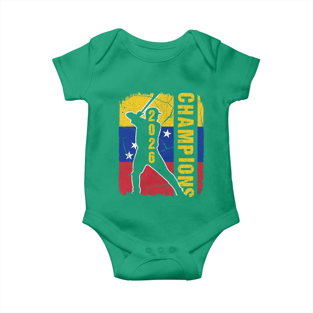 Venezuela 2026 Champions Baby Onesie Baseball Vinotinto Pride Gift TS12 Irish Green Print Your Wear