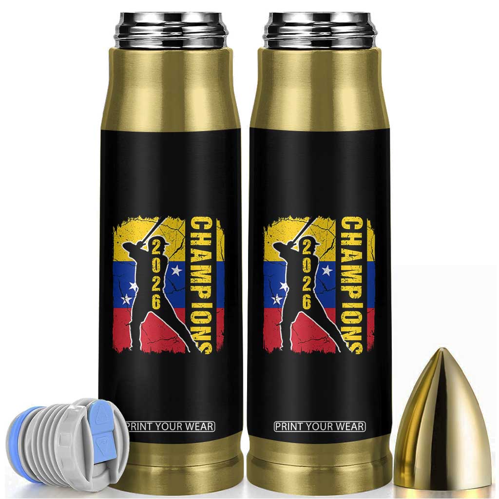 Venezuela 2026 Champions Bullet Tumbler Baseball Vinotinto Pride Gift TS12 Black Print Your Wear