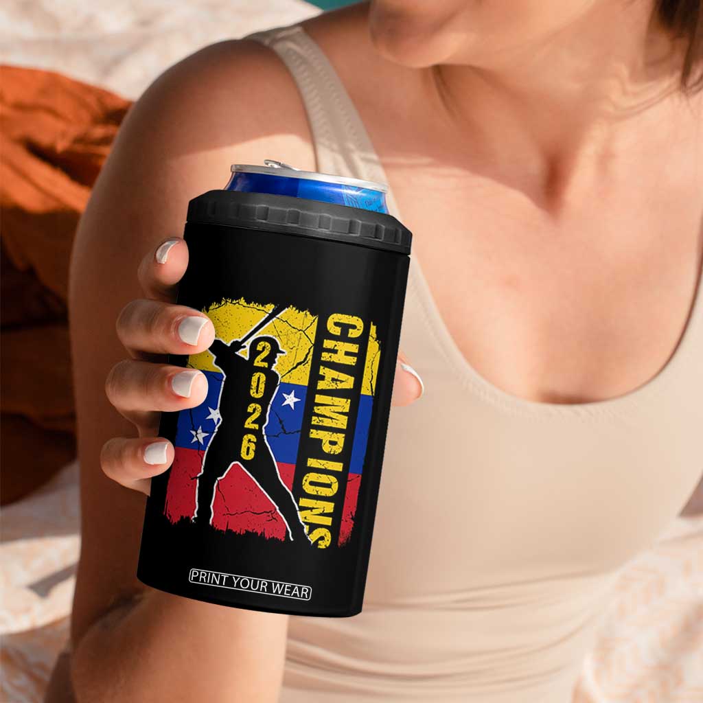 Venezuela 2026 Champions 4 in 1 Can Cooler Tumbler Baseball Vinotinto Pride Gift TS12 Print Your Wear