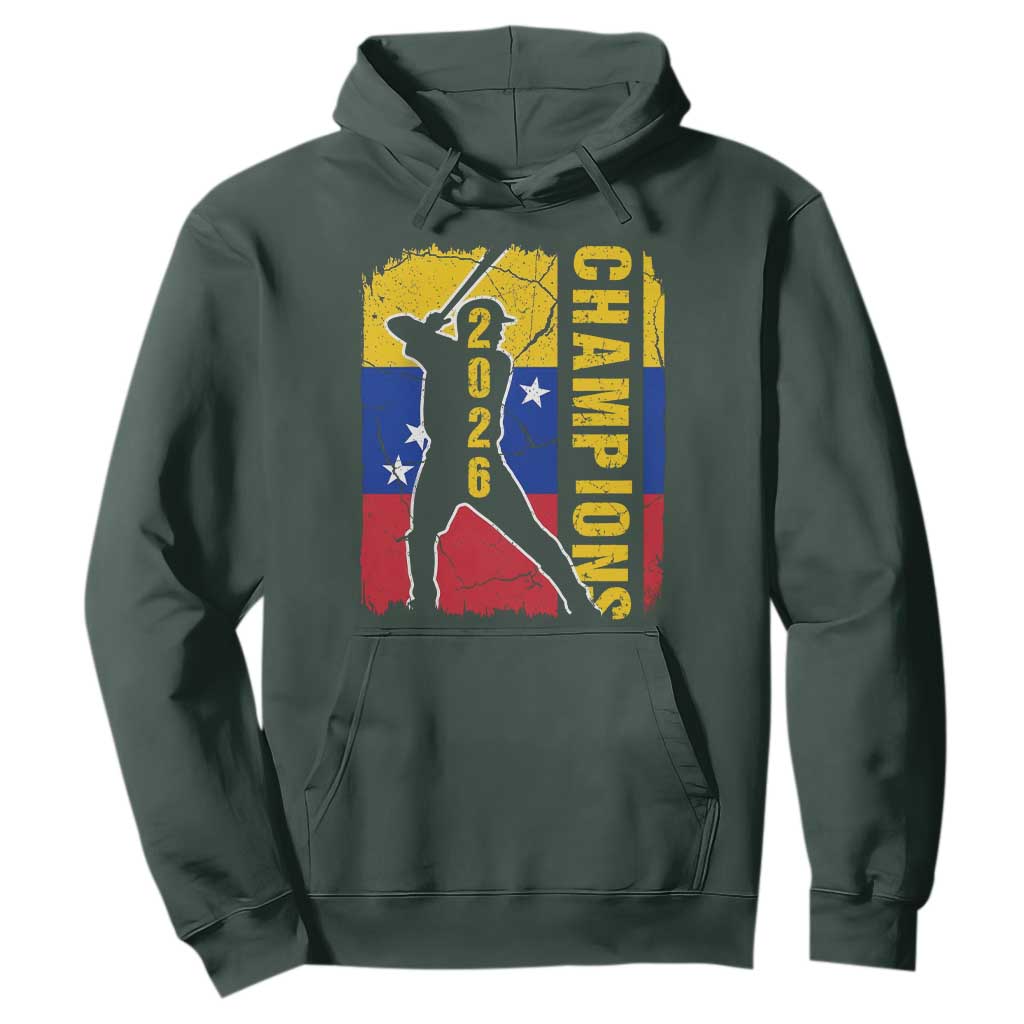 Venezuela 2026 Champions Hoodie Baseball Vinotinto Pride Gift TS12 Dark Forest Green Print Your Wear