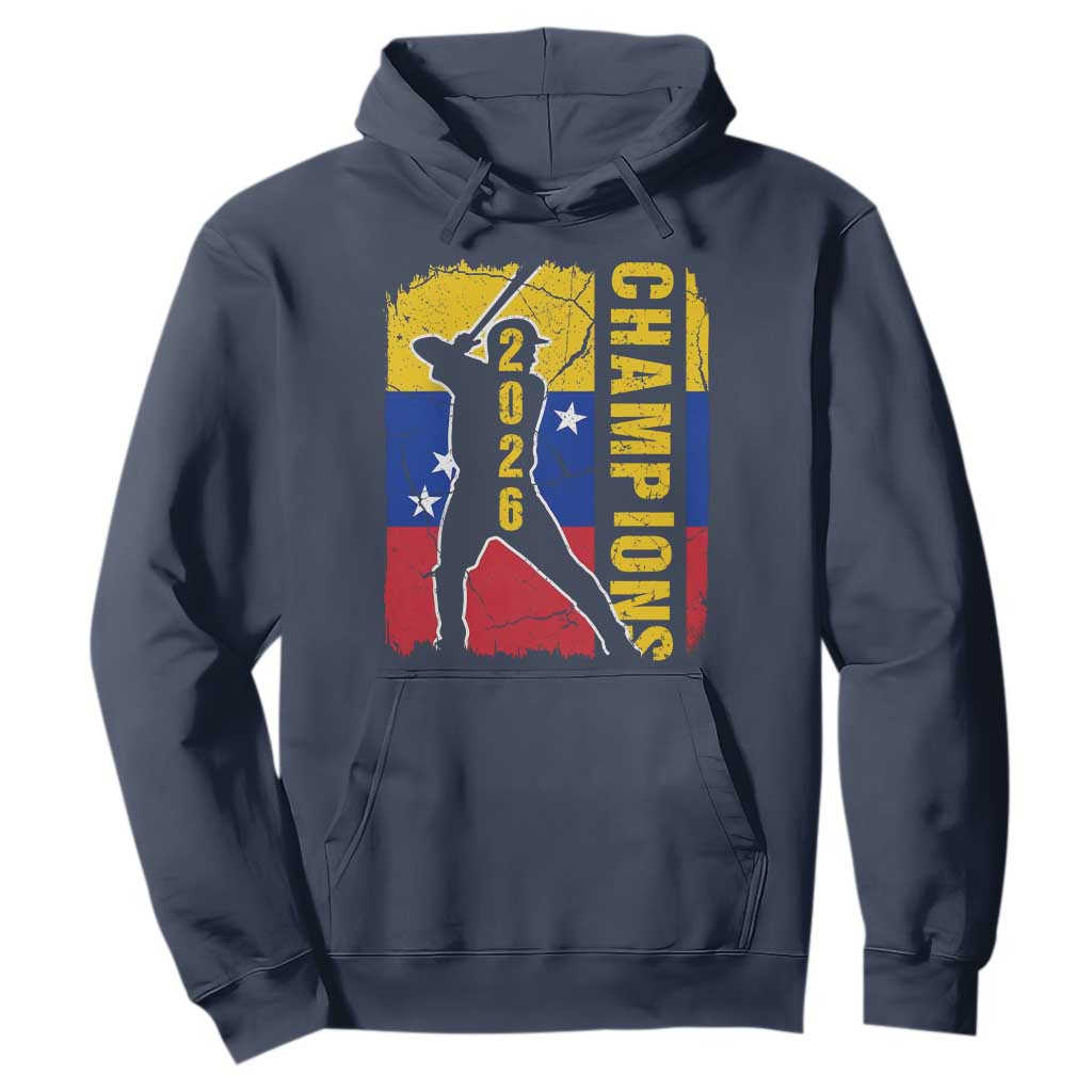 Venezuela 2026 Champions Hoodie Baseball Vinotinto Pride Gift TS12 Navy Print Your Wear