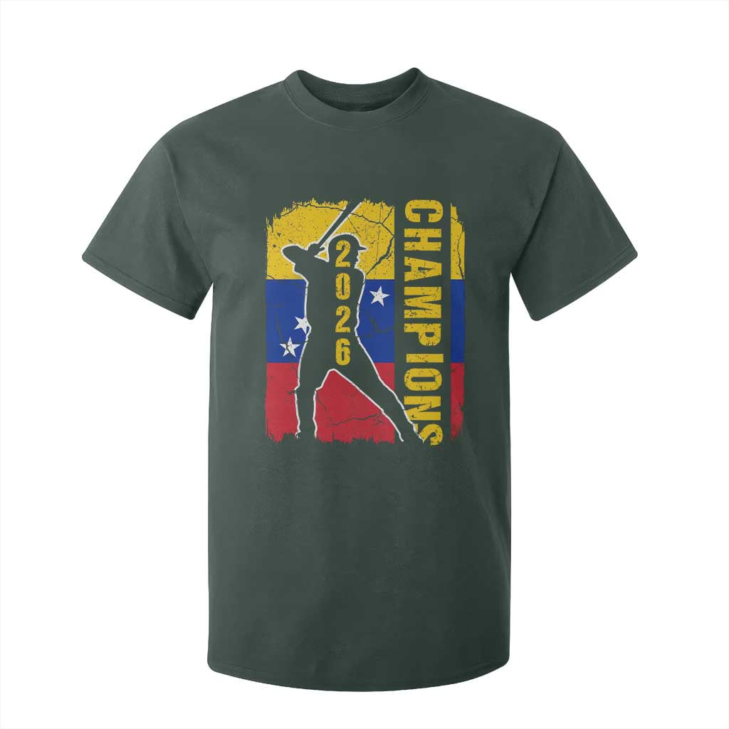 Venezuela 2026 Champions T Shirt For Kid Baseball Vinotinto Pride Gift TS12 Dark Forest Green Print Your Wear