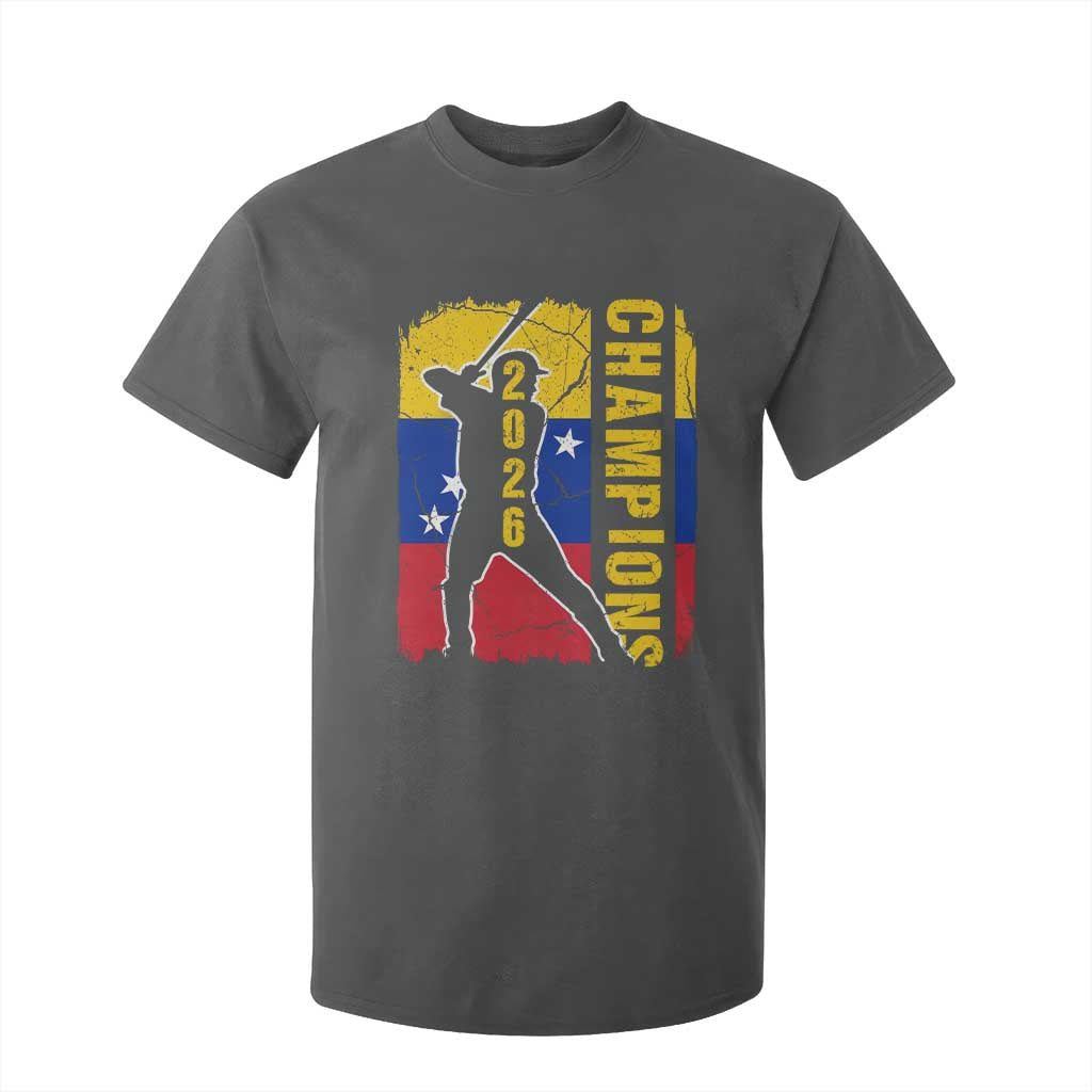 Venezuela 2026 Champions T Shirt For Kid Baseball Vinotinto Pride Gift TS12 Dark Heather Print Your Wear