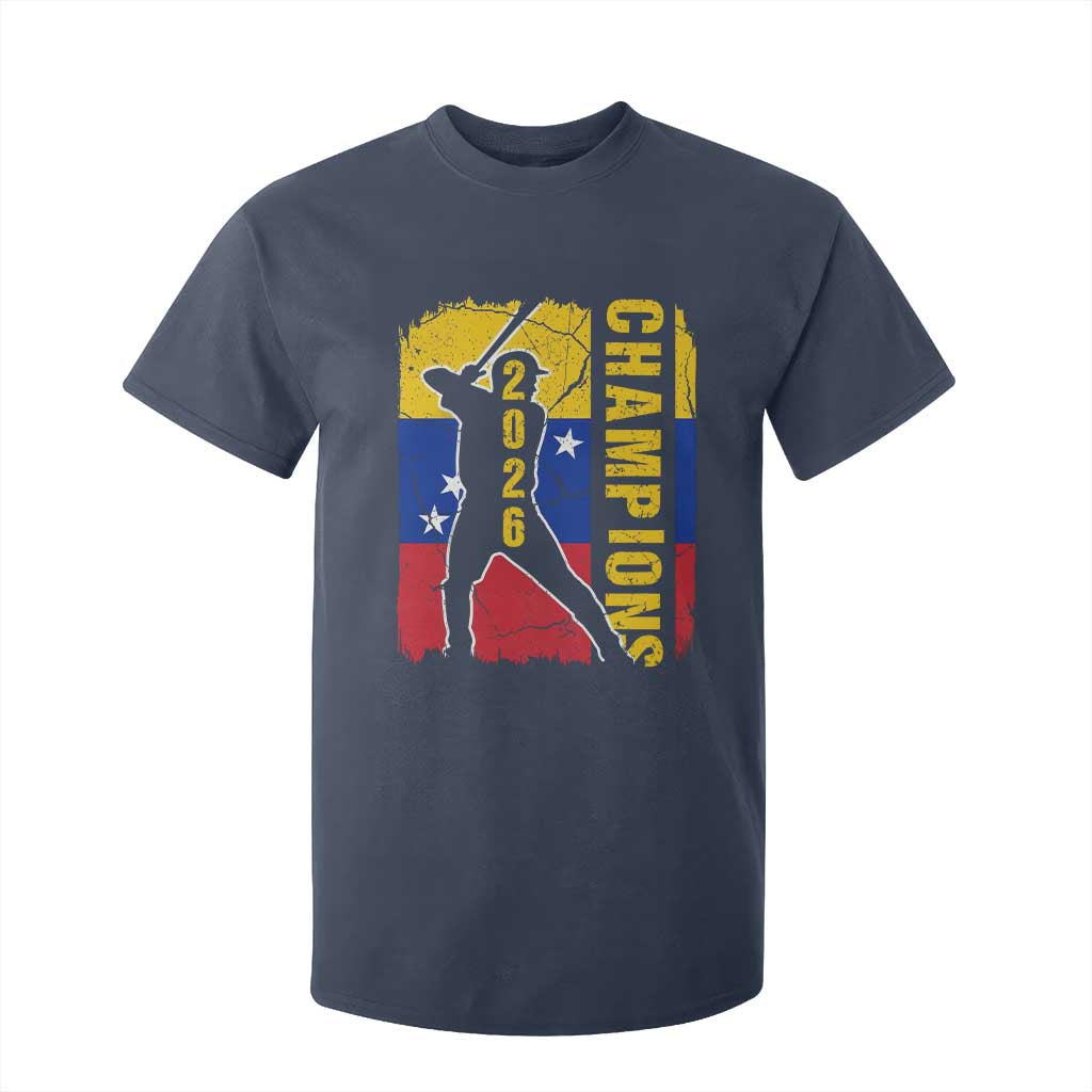 Venezuela 2026 Champions T Shirt For Kid Baseball Vinotinto Pride Gift TS12 Navy Print Your Wear