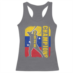 Venezuela 2026 Champions Racerback Tank Top Baseball Vinotinto Pride Gift TS12 Charcoal Print Your Wear