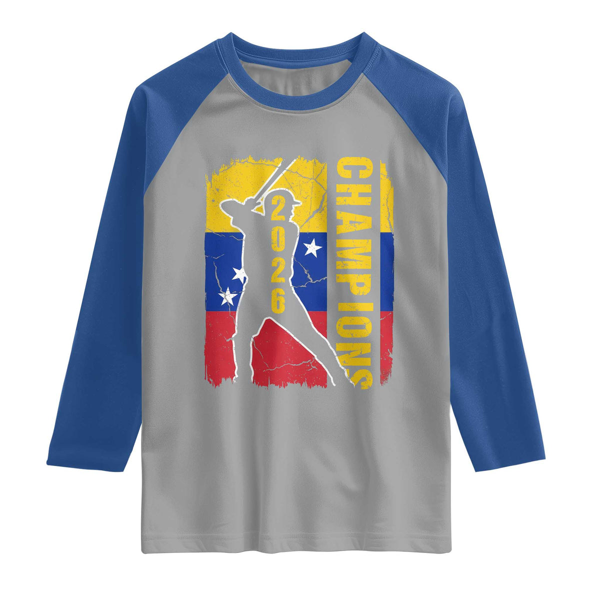 Venezuela 2026 Champions Raglan Shirt Baseball Vinotinto Pride Gift TS12 Sport Gray Royal Print Your Wear