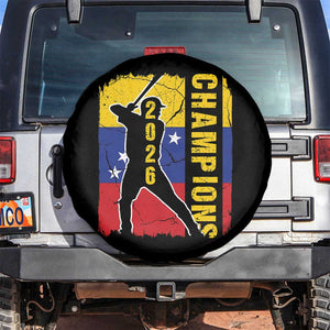 Venezuela 2026 Champions Spare Tire Cover Baseball Vinotinto Pride Gift TS12 No hole Black Print Your Wear