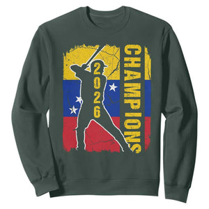 Venezuela 2026 Champions Sweatshirt Baseball Vinotinto Pride Gift TS12 Dark Forest Green Print Your Wear