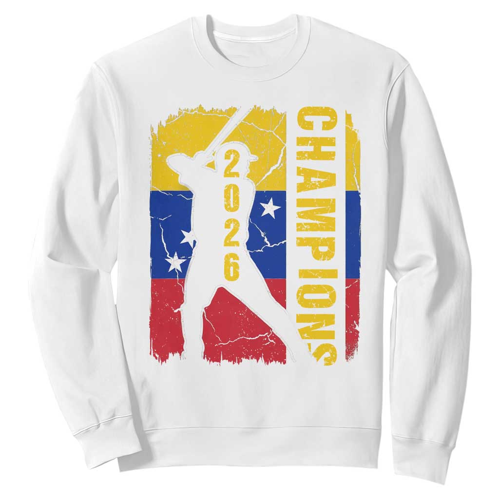 Venezuela 2026 Champions Sweatshirt Baseball Vinotinto Pride Gift TS12 White Print Your Wear
