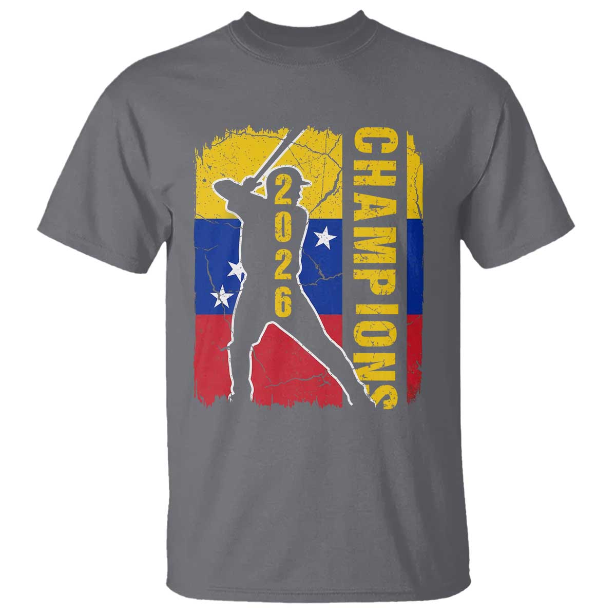 Venezuela 2026 Champions T Shirt Baseball Vinotinto Pride Gift TS12 Charcoal Print Your Wear