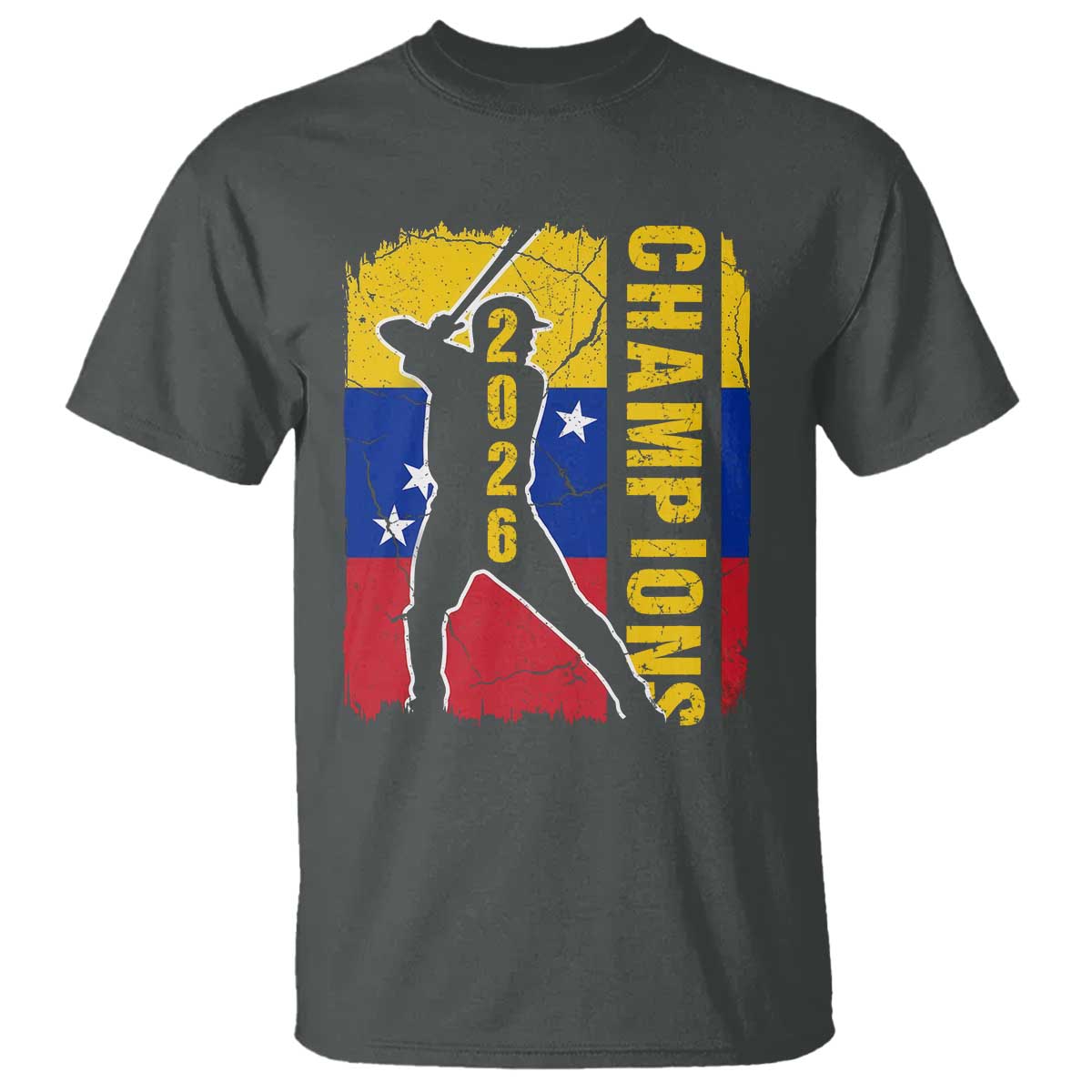 Venezuela 2026 Champions T Shirt Baseball Vinotinto Pride Gift TS12 Dark Heather Print Your Wear