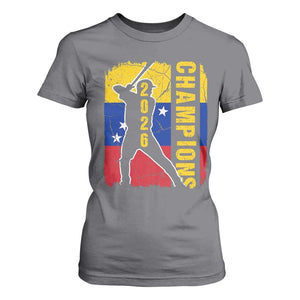 Venezuela 2026 Champions T Shirt For Women Baseball Vinotinto Pride Gift TS12 Charcoal Print Your Wear