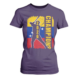 Venezuela 2026 Champions T Shirt For Women Baseball Vinotinto Pride Gift TS12 Purple Print Your Wear