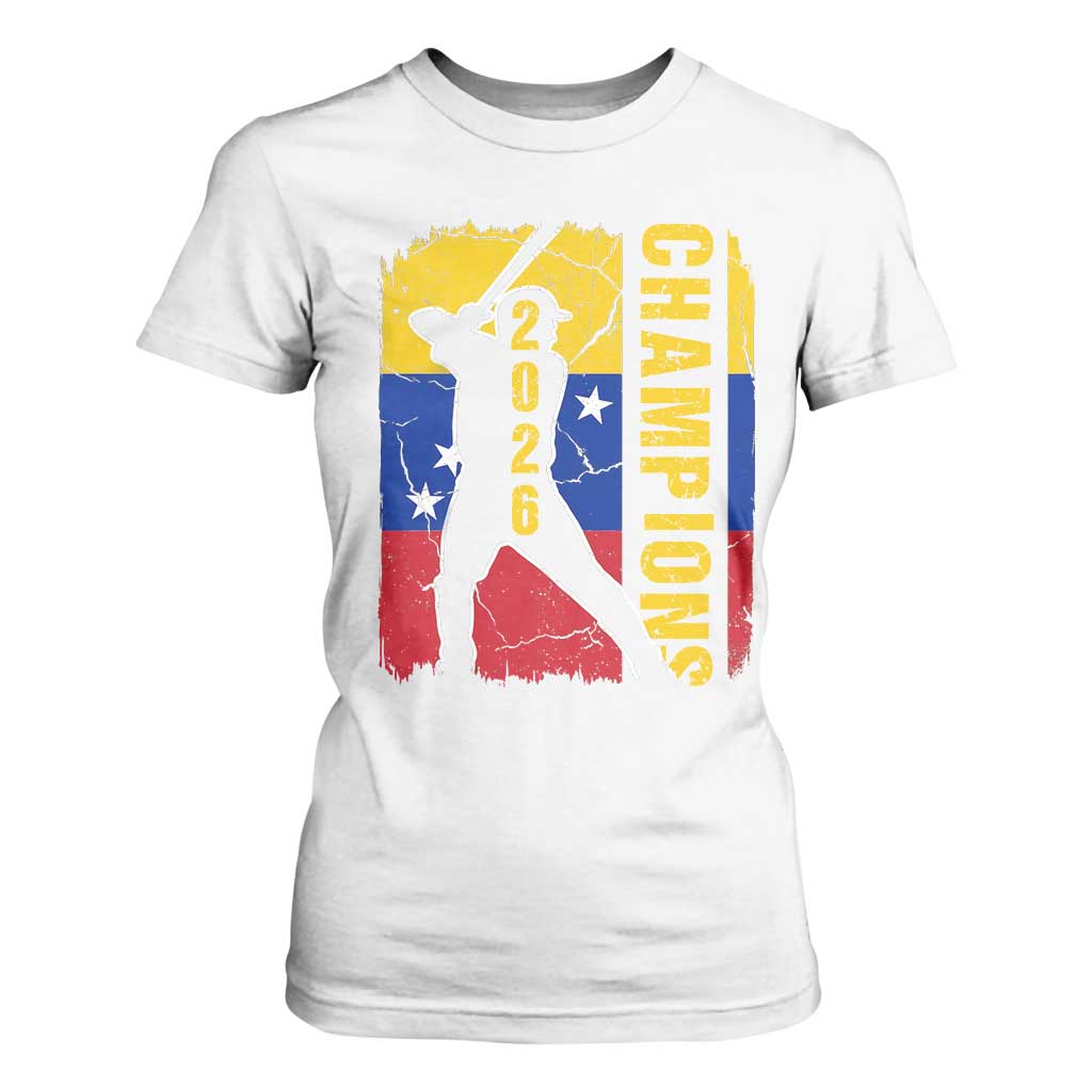 Venezuela 2026 Champions T Shirt For Women Baseball Vinotinto Pride Gift TS12 White Print Your Wear