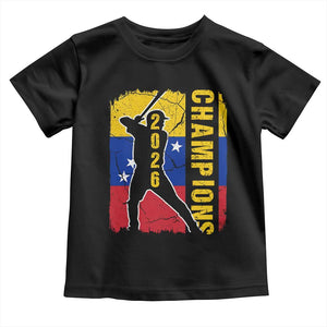 Venezuela 2026 Champions Toddler T Shirt Baseball Vinotinto Pride Gift TS12 Black Print Your Wear