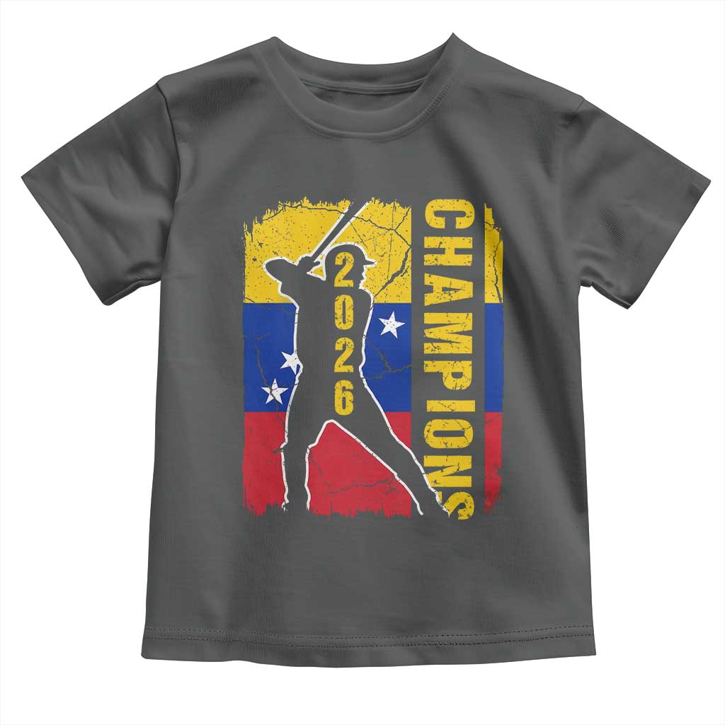 Venezuela 2026 Champions Toddler T Shirt Baseball Vinotinto Pride Gift TS12 Dark Heather Print Your Wear