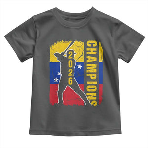 Venezuela 2026 Champions Toddler T Shirt Baseball Vinotinto Pride Gift TS12 Dark Heather Print Your Wear