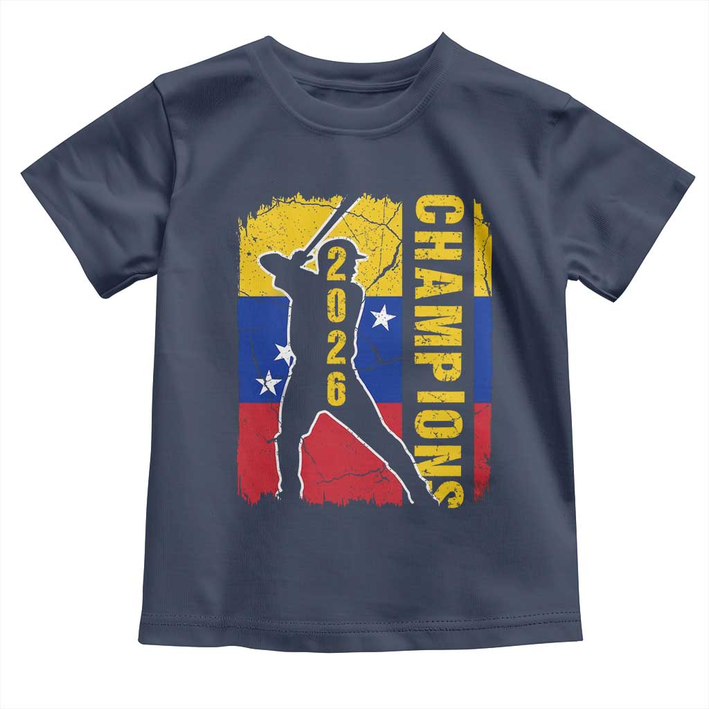 Venezuela 2026 Champions Toddler T Shirt Baseball Vinotinto Pride Gift TS12 Navy Print Your Wear