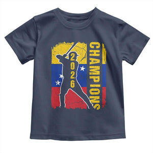 Venezuela 2026 Champions Toddler T Shirt Baseball Vinotinto Pride Gift TS12 Navy Print Your Wear