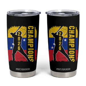 Venezuela 2026 Champions Tumbler Cup Baseball Vinotinto Pride Gift TS12 Black Print Your Wear