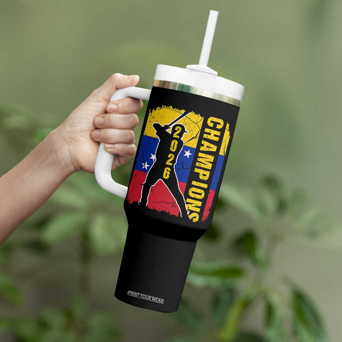 Venezuela 2026 Champions Tumbler With Handle Baseball Vinotinto Pride Gift TS12 Print Your Wear
