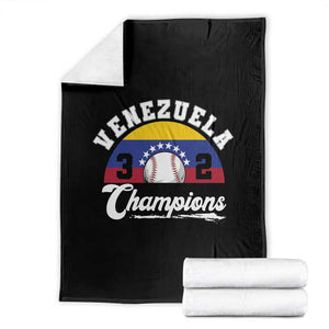 Venezuela 2026 Champions Throw Blanket - Baseball Patriotic Pride TS12 Black Print Your Wear